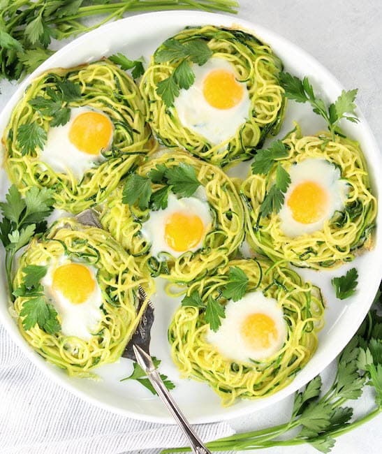 Zoodle Baked Eggs
