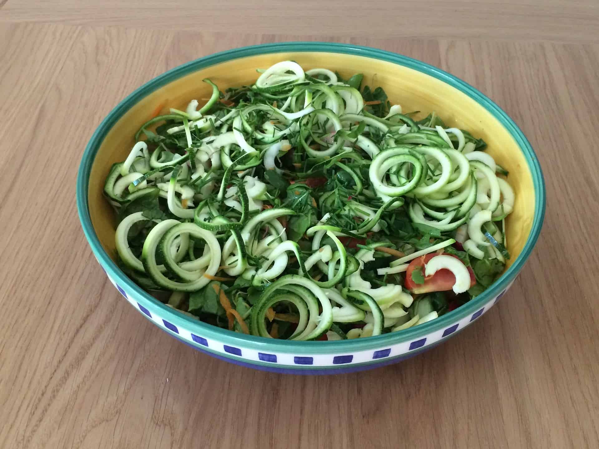 Zucchini Noodle Salad Recipe